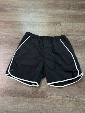 H&M Black Athletic Shorts with White Trim Men’s